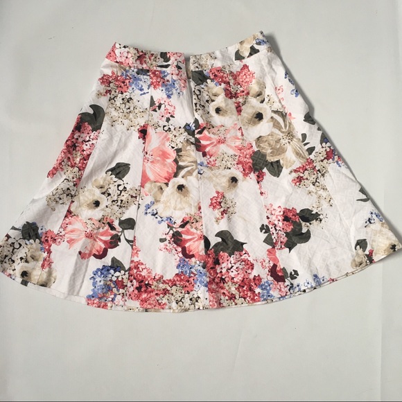 WHBM Full A-line Floral Skirt Sz 10 - Picture 3 of 7